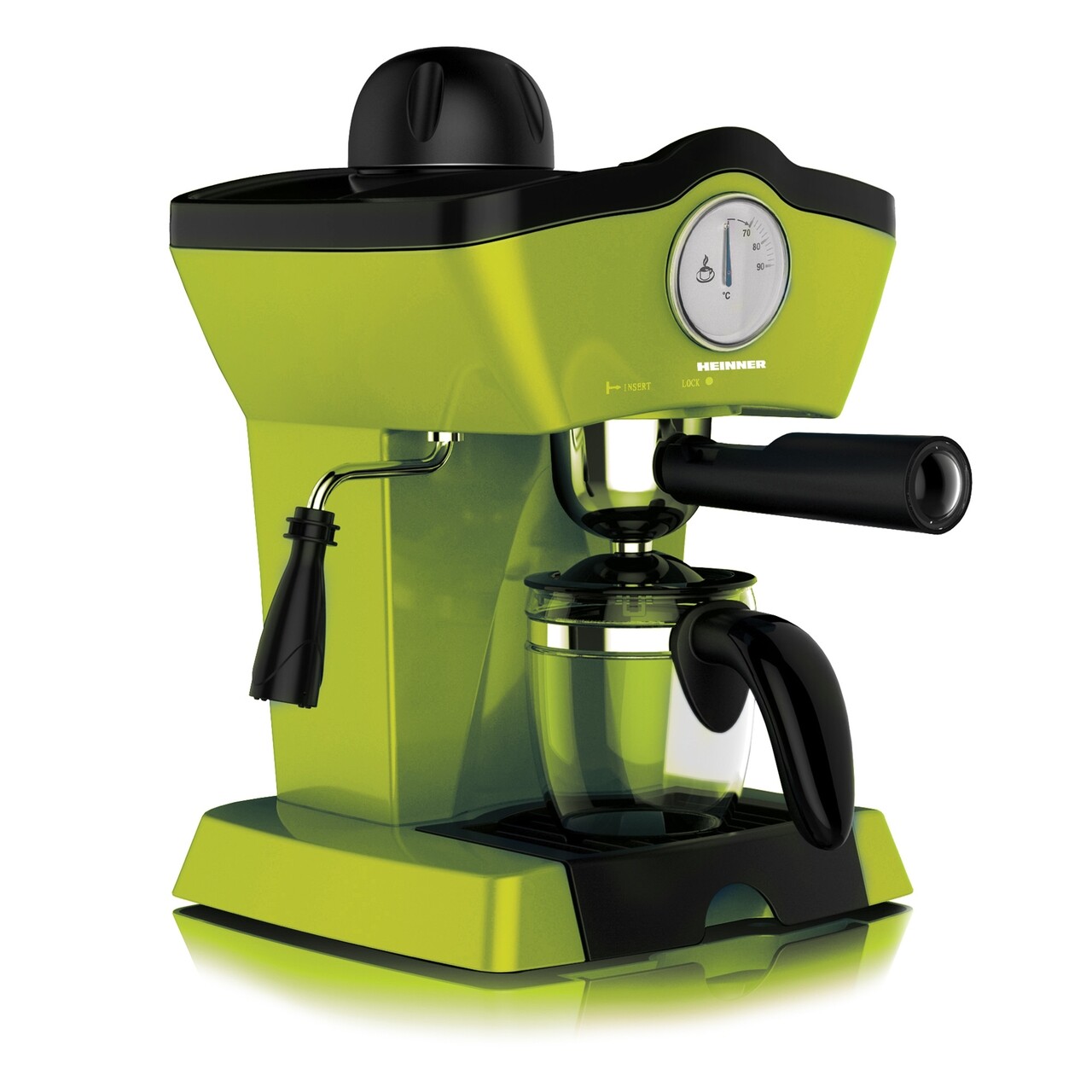 Espressor Charm, Heinner, 800 W, 250 ml, verde - imagine 3
